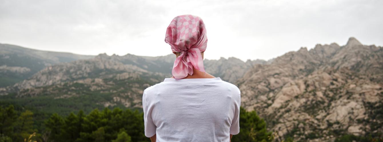 Cancer patient looking at the horizon